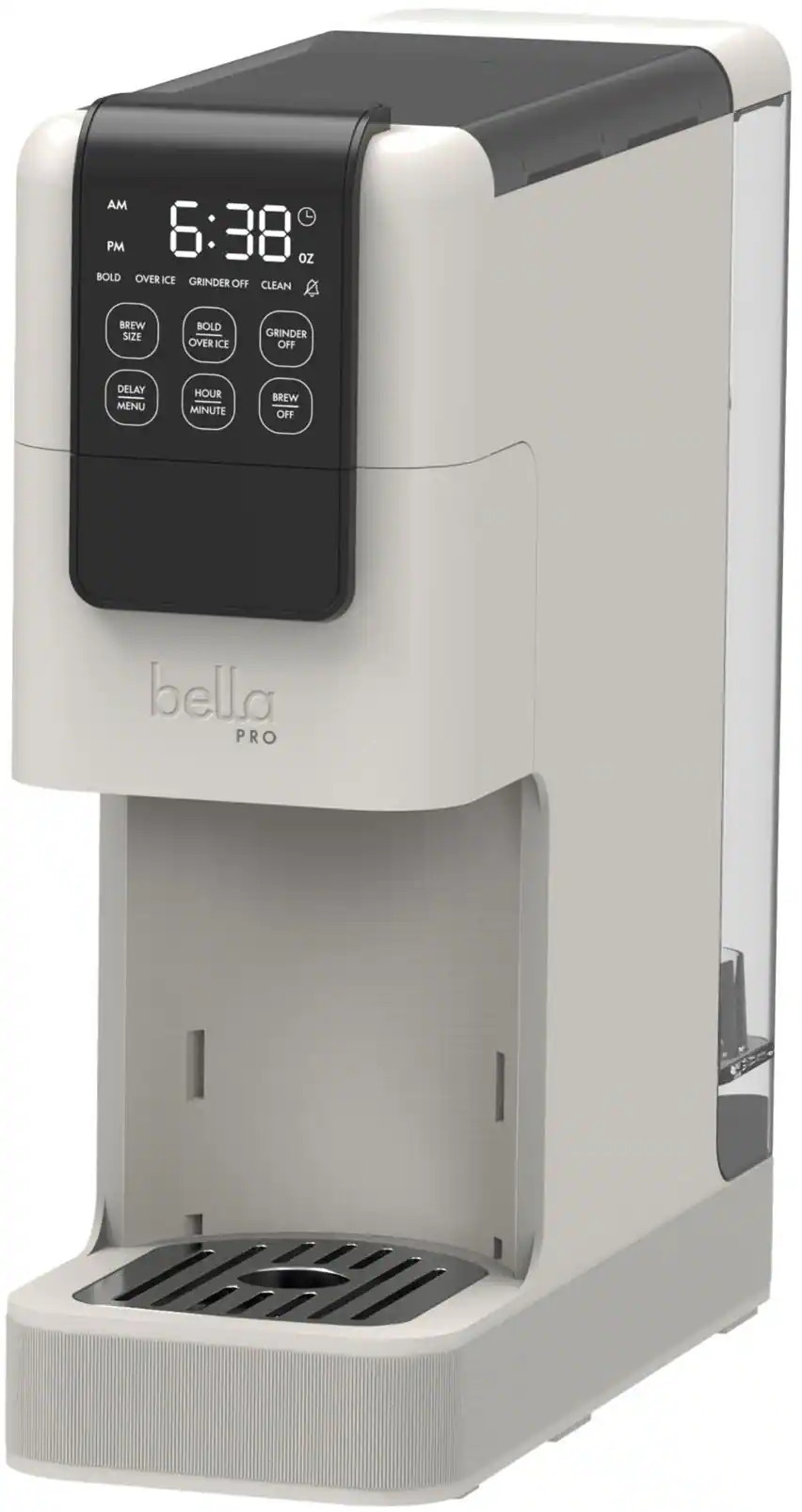 bella PRO - Perfect Grind Programmable Single-Serve Coffee Maker with Integrated Burr Grinder - O... | Best Buy U.S.