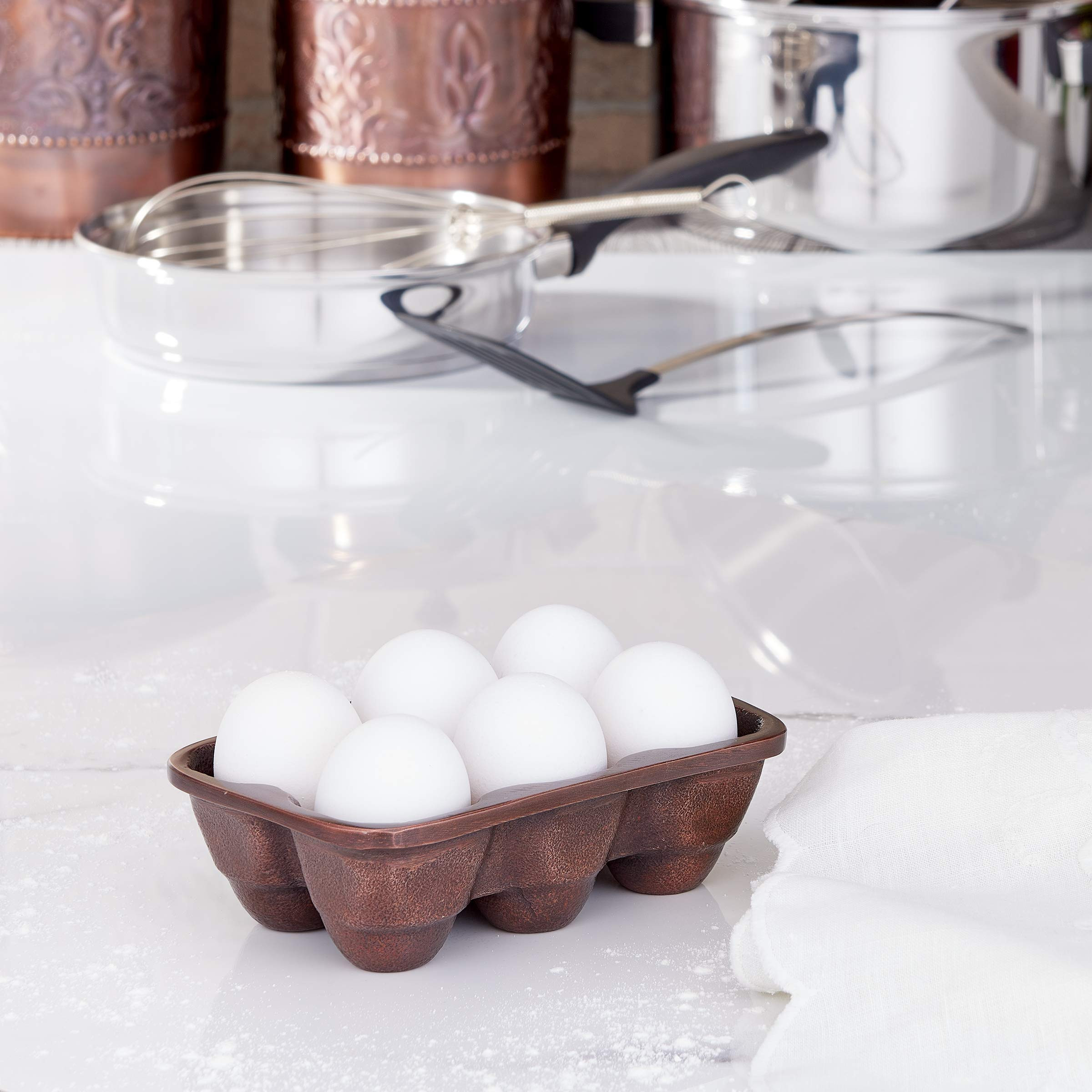 Amazon.com | Old Dutch Antique Copper Aluminum 6 Egg Tray: Deviled Egg Plates | Amazon (US)