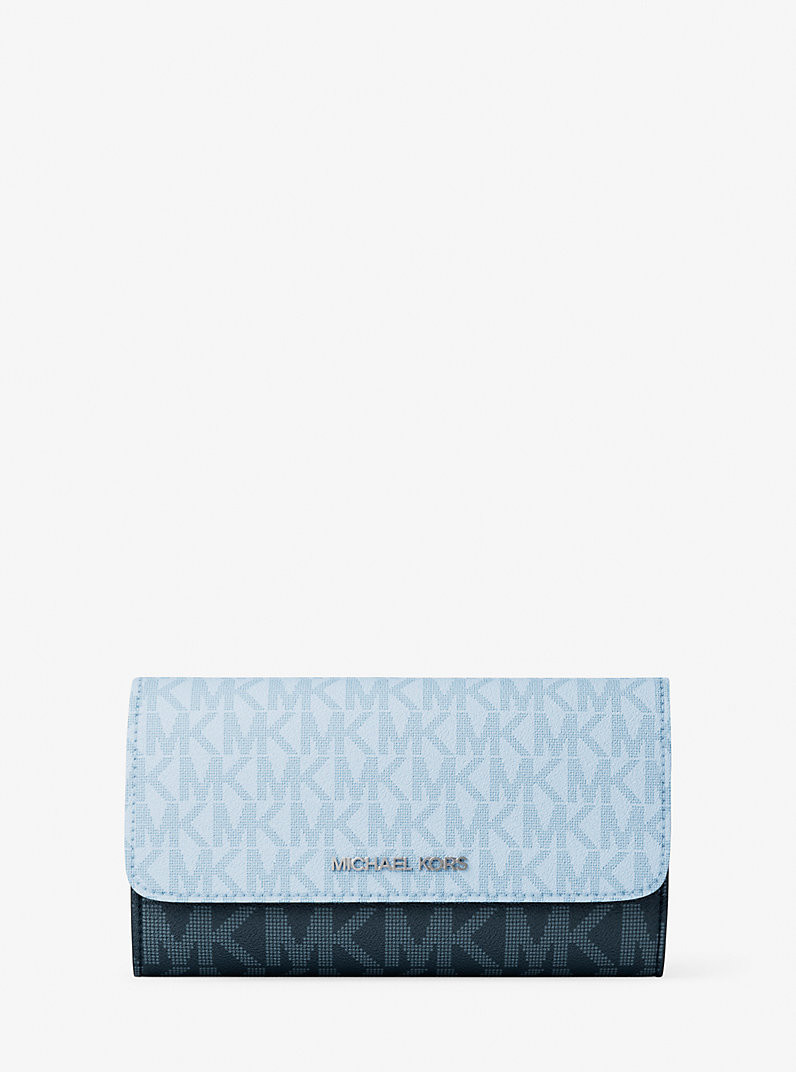 Jet Set Travel Signature Logo Tri-Fold Wallet | Michael Kors US
