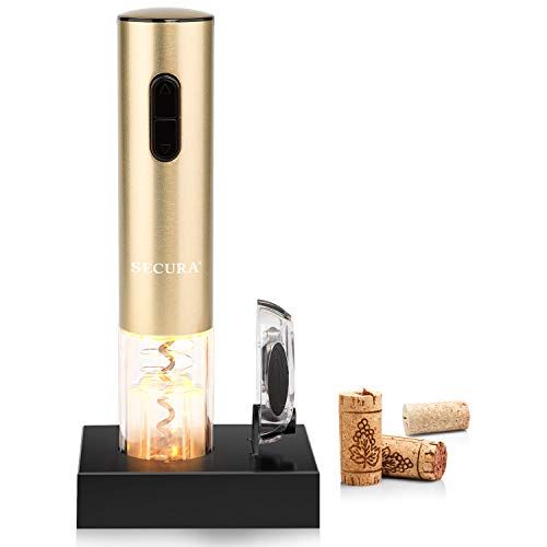 Secura Electric Wine Opener, Automatic Electric Wine Bottle Corkscrew Opener with Foil Cutter, Recha | Amazon (US)