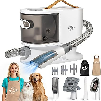 Pet Grooming Vacuum for Dogs & Cats, 12kPa Strong Suction, ≤50dB Quiet, 2L Dust Cup, 5-in-1 Gro... | Amazon (US)