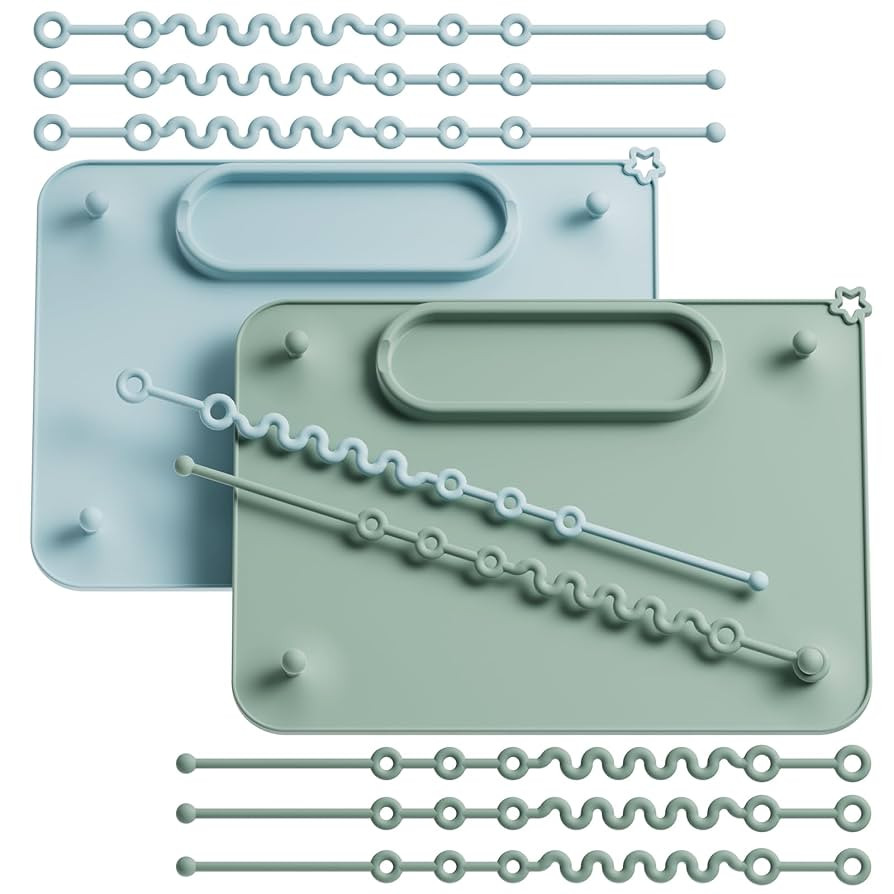 2 Pack Baby Silicone Mat, with Suction Base and 8 Stretchable Straps, Seposeve Baby Placemats, Ac... | Amazon (US)