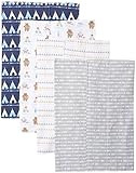 Luvable Friends Unisex Baby Cotton Flannel Burp Cloths, Tribe, One Size | Amazon (US)