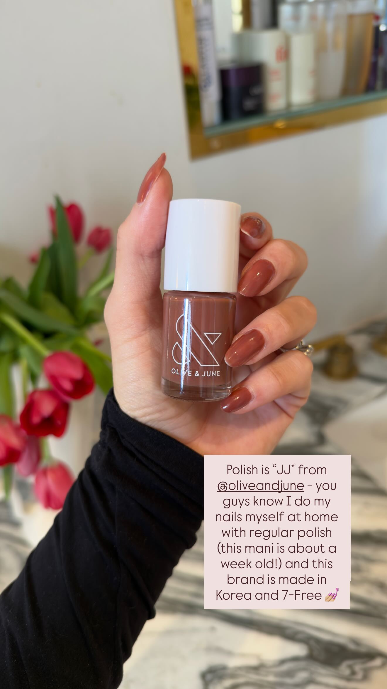 My polish is "JJ" from Olive and June! 

 