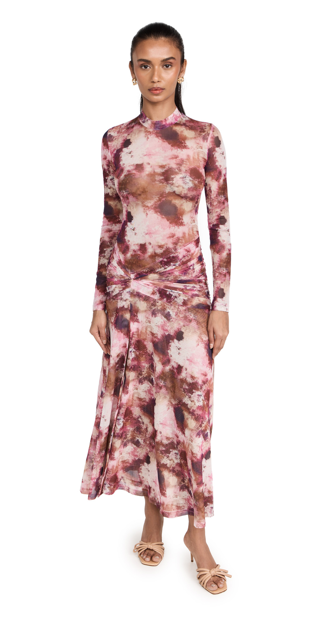 BARDOT Lea Printed Mesh Dress | Shopbop