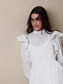 Esme Embroidered Mini Dress | Banana Republic (US)