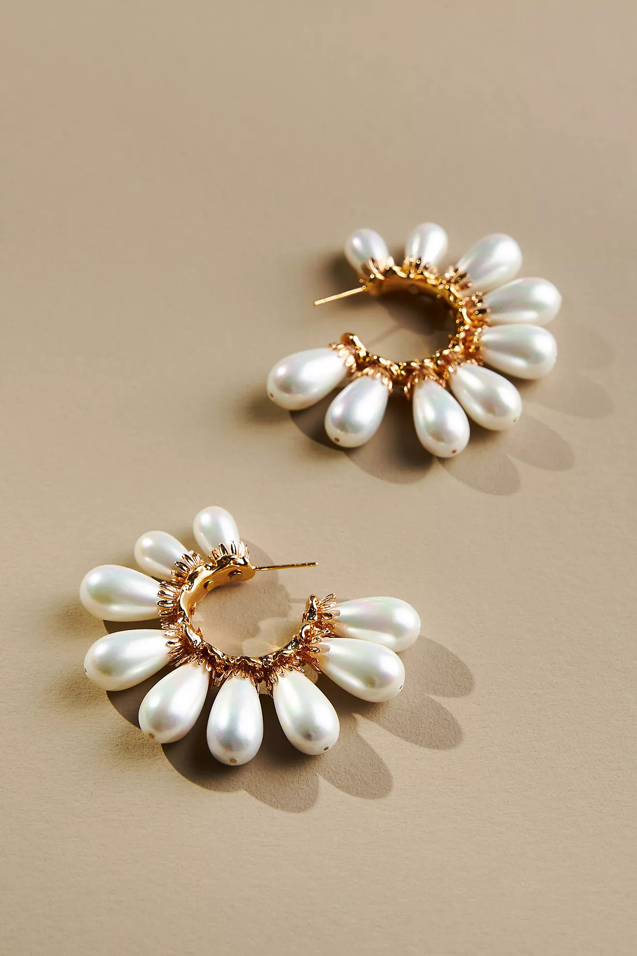 Pearl Hoop Earrings | Anthropologie (US)