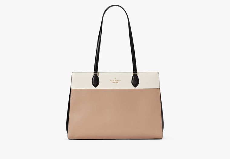 Madison Colorblock Saffiano Leather East West Laptop Tote | Kate Spade Outlet