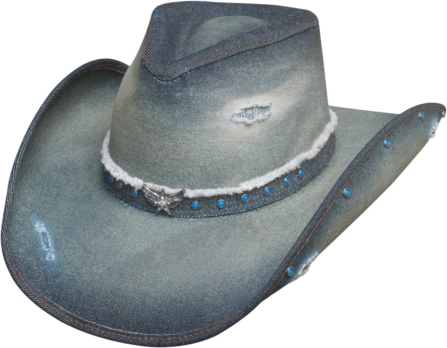 Bullhide Montecarlo Hats Silver Wings Denim Western Cowboy Hat | Amazon (US)