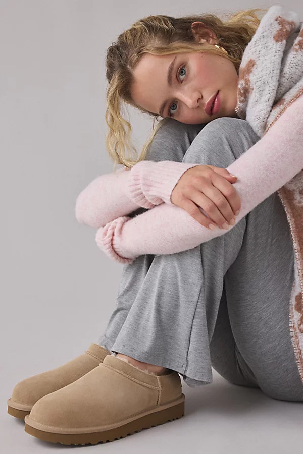 UGG Women's Classic Micro Mini Suede Boot in Sand, Women's at Urban Outfitters | Urban Outfitters (US and RoW)