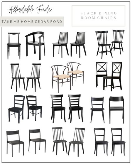 Dining room, dining chairs, black dining chair, wood dining chair, wishbone dining chair, windsor dining chair, Amazon, Target, Wayfair, overstock 

#LTKsalealert #LTKhome
