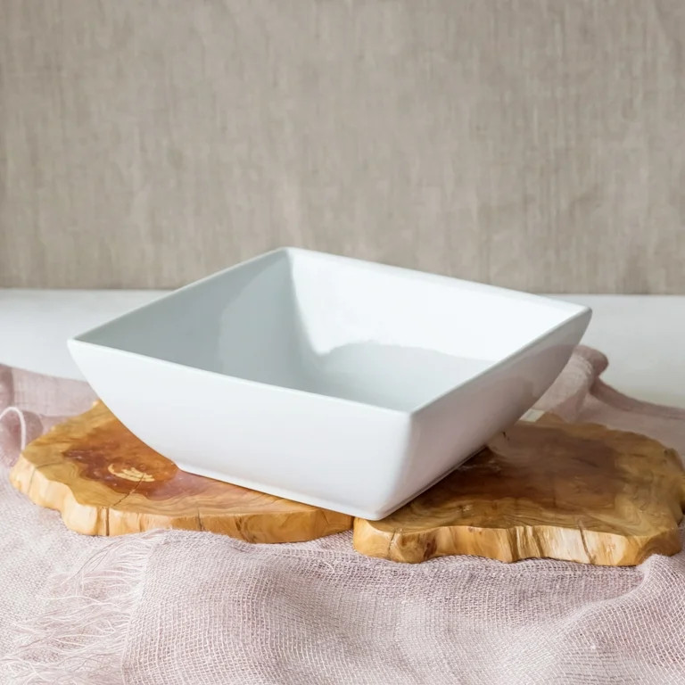 Better Homes & Gardens Porcelain Large Square Serve Bowl White | Walmart (US)