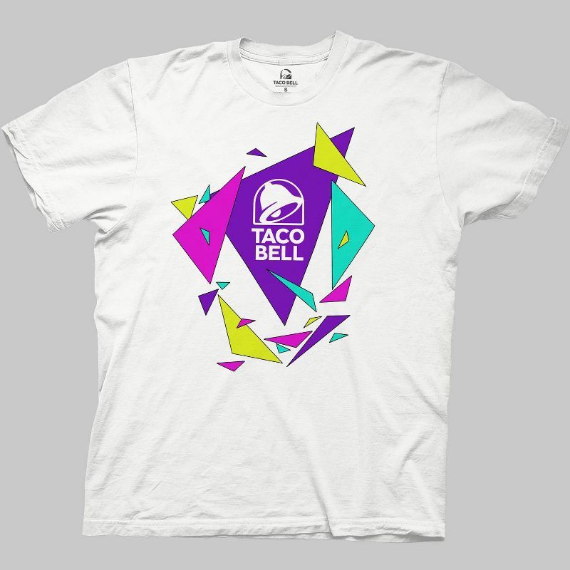 Men's Taco Bell Short Sleeve Graphic Crewneck T-Shirt - White | Target