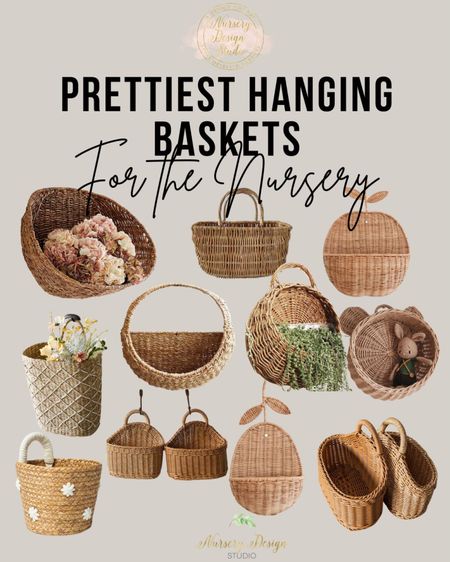 Pretty hanging baskets

Wall storage, nursery storage, baskets 

#LTKHome #LTKStyleTip #LTKSaleAlert
