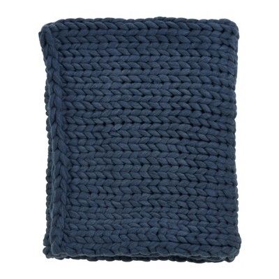 50"x60" Chunky Knit Throw Blanket - Saro Lifestyle | Target