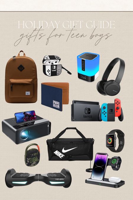 Gift guide for teen boys #teen #boy #giftideas #giftguide #speakers #headphones #nike #amazon #amazonfind 

#LTKHoliday #LTKGiftGuide #LTKkids