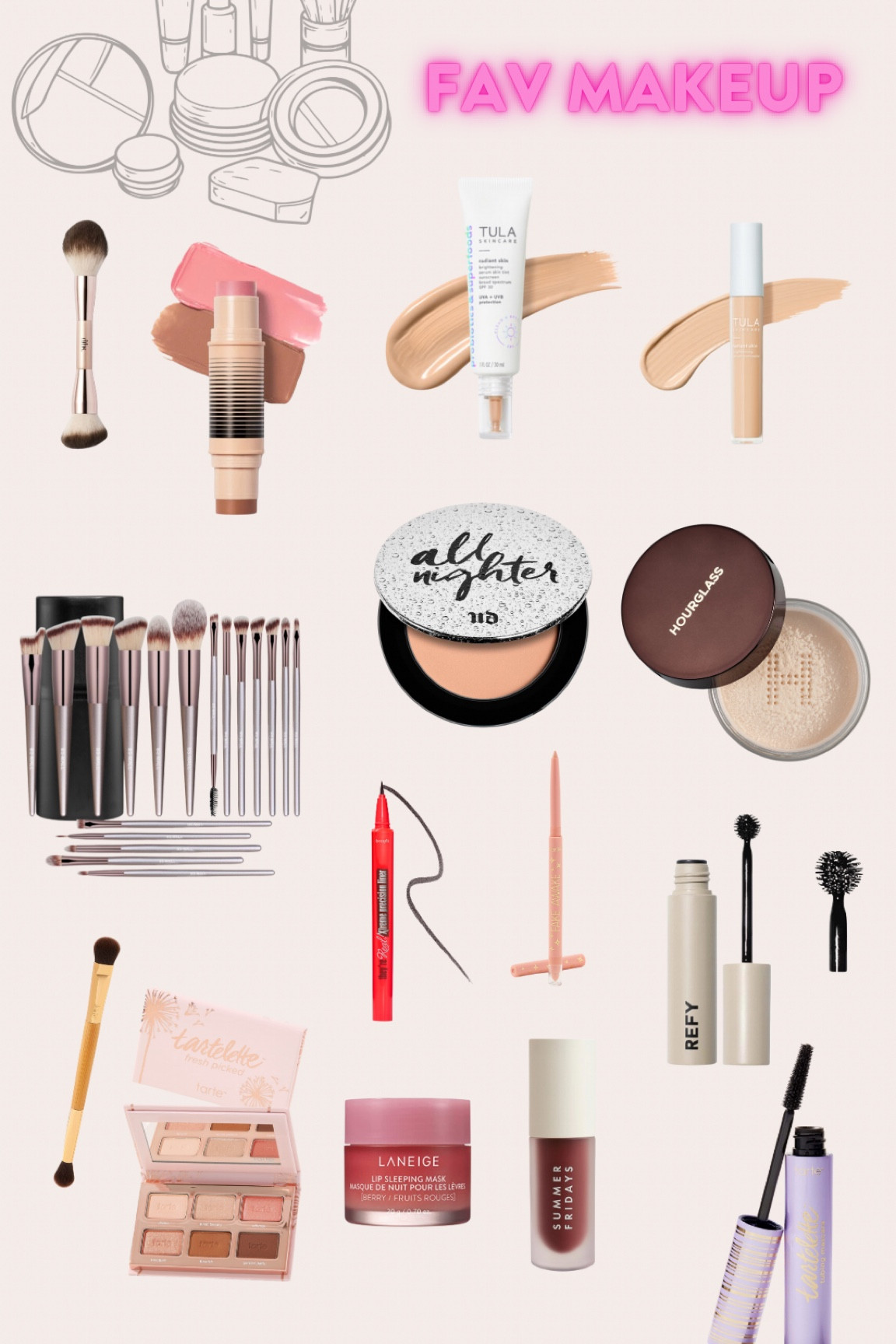 My current favorite makeup products that are easy to use! I use shade 2 in the Dibs stick, shade 7 in the Tula Skin Tint, shade 110 in the Tula Serum Concealer, color medium brown in the Refy Brow Tint, and color Rosewood in the Summer Fridays Lip Oil  

#LTKbeauty