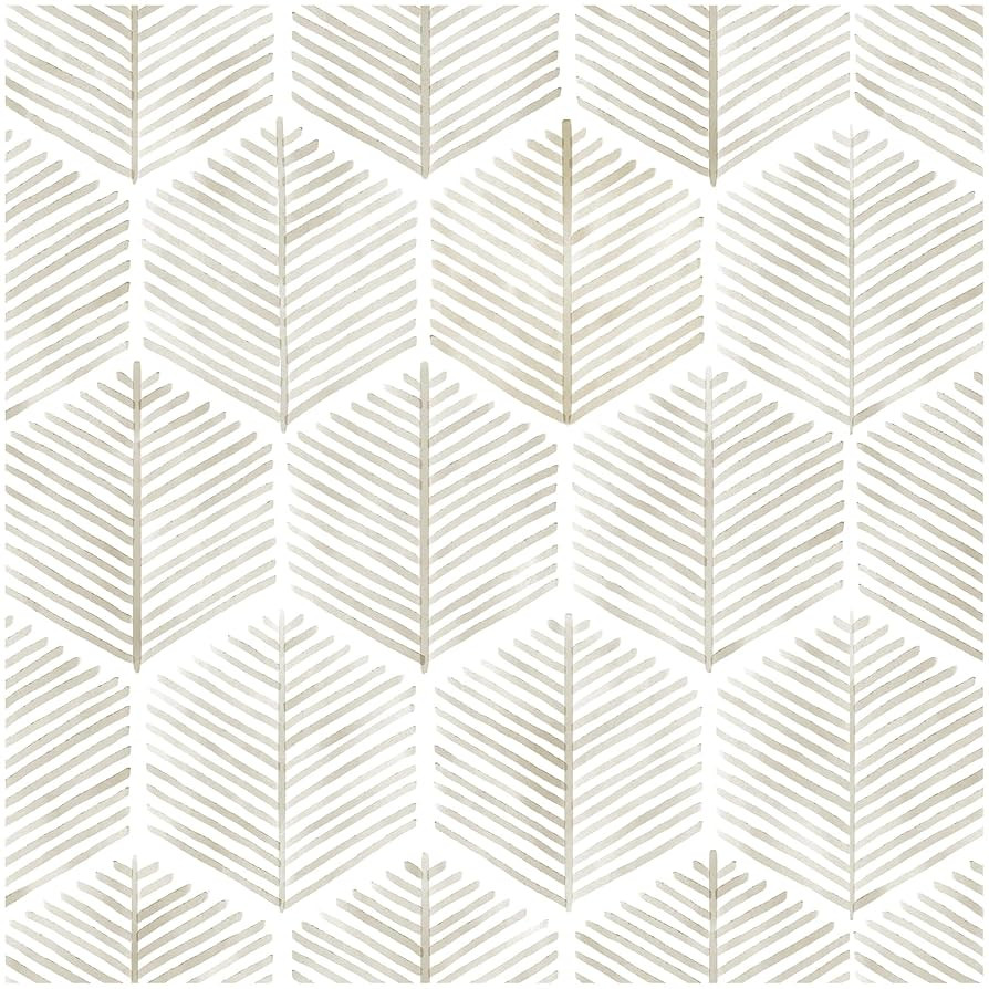 Modern Peel and Stick Wallpaper 17.3''×393'' Self Adhesive Wallpaper Boho Contact Paper Beige an... | Amazon (US)