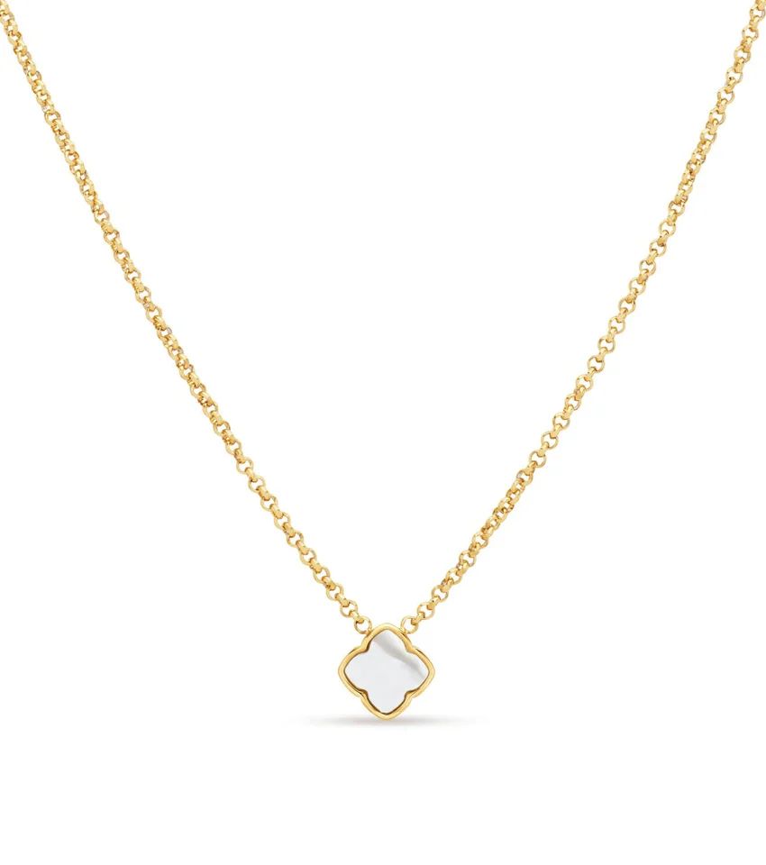 Pearl Clover Necklace (Gold) | Abbott Lyon