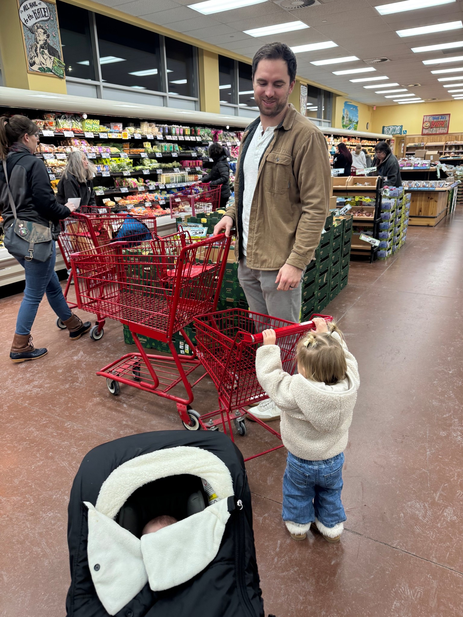 This car seat cover is a winter baby must have!