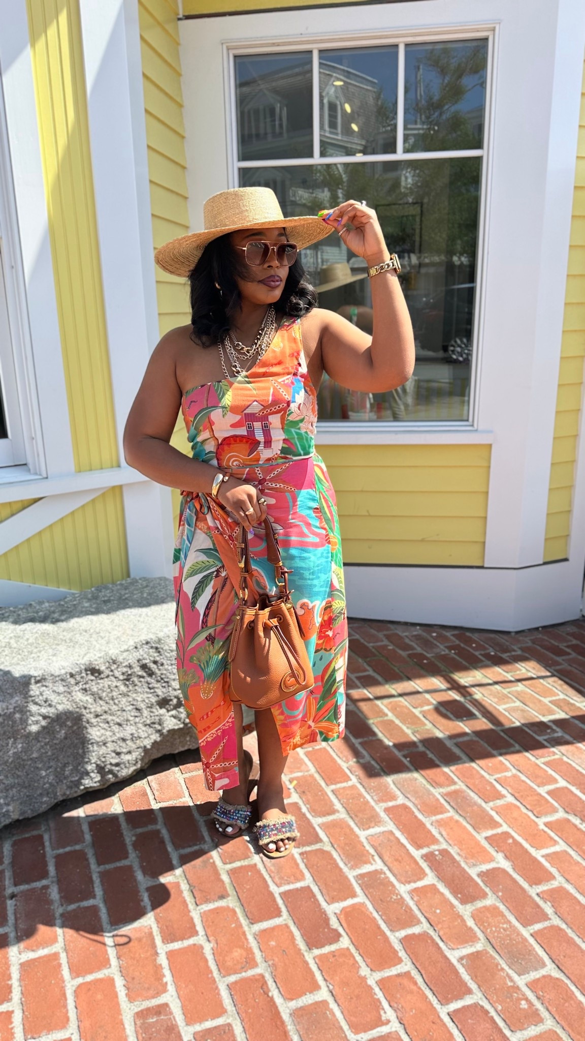 The best colorful beach town fit. This dress is so stunning, and this hat is one of my best investments ever!!

#LTKSeasonal #LTKStyleTip #LTKMidsize
