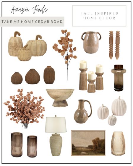 AMAZON HOME DECOR FALL INSPIRED

loving all of these fall inspired home decor items! Vase, decorative bowl, table lamp, lamp, candle holder, taper candle, fall stems, faux stems, fall decor, pumpkin decor, seasonal decor, living room, bedroom, entryway, kitchen, dining room, office, amazon, amazon home, amazon finds 

#LTKhome #LTKSeasonal #LTKunder50