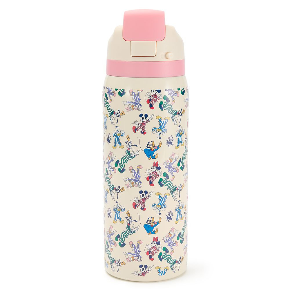 Mickey Mouse and Friends Stainless Steel Water Bottle with Built-In Straw Official shopDisney | Disney Store