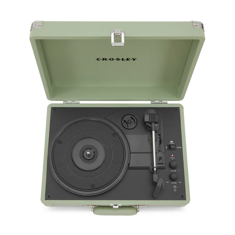 Portable 3 - Speed Turntable Decorative Record Player with Bluetooth | Wayfair North America