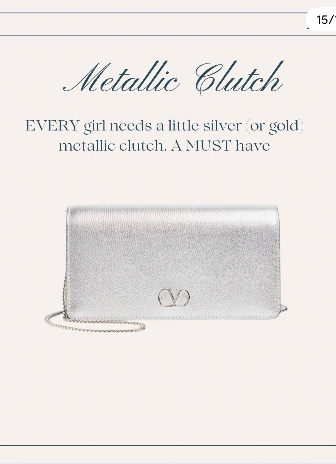 This gorgeous clutch is a must have!
s

#LTKOver40 #LTKMidsize #LTKWedding