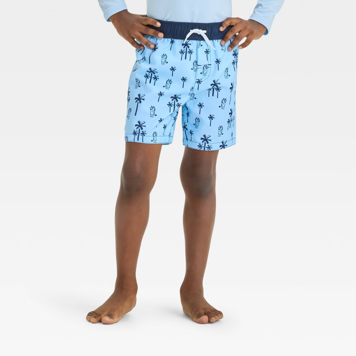 Toddler Boys' Bluey Swim Shorts - Blue | Target