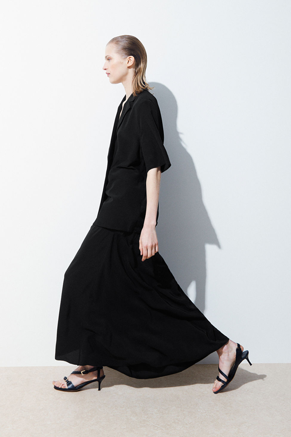 THE FLARED SILK SKIRT - BLACK - COS | COS UK