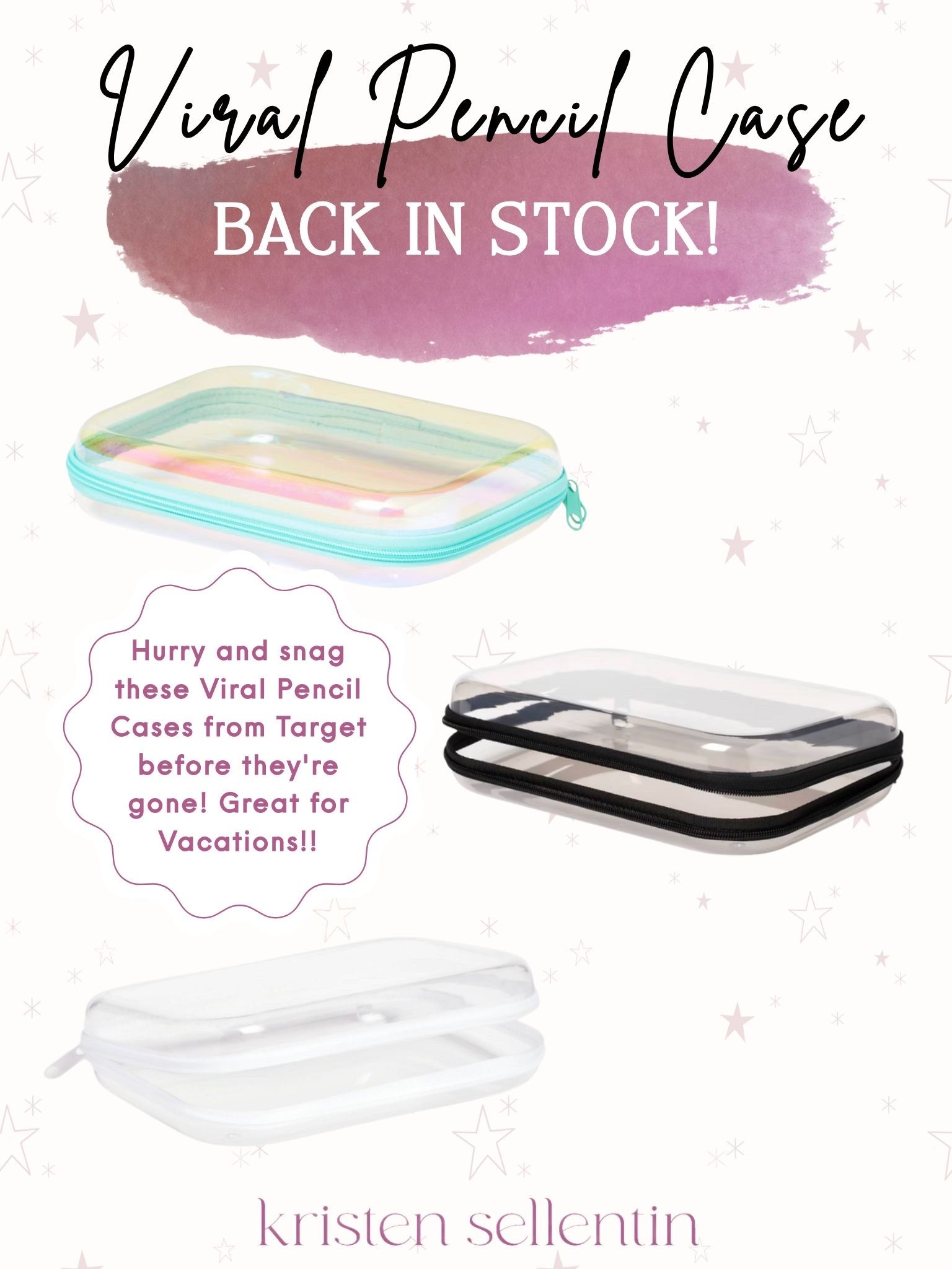 The viral zippered pencil boxes are back in stock @Target