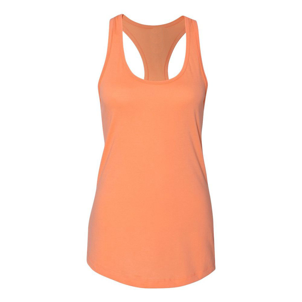 Women's Ideal Racerback Tank, Light Orange, S | Walmart (US)