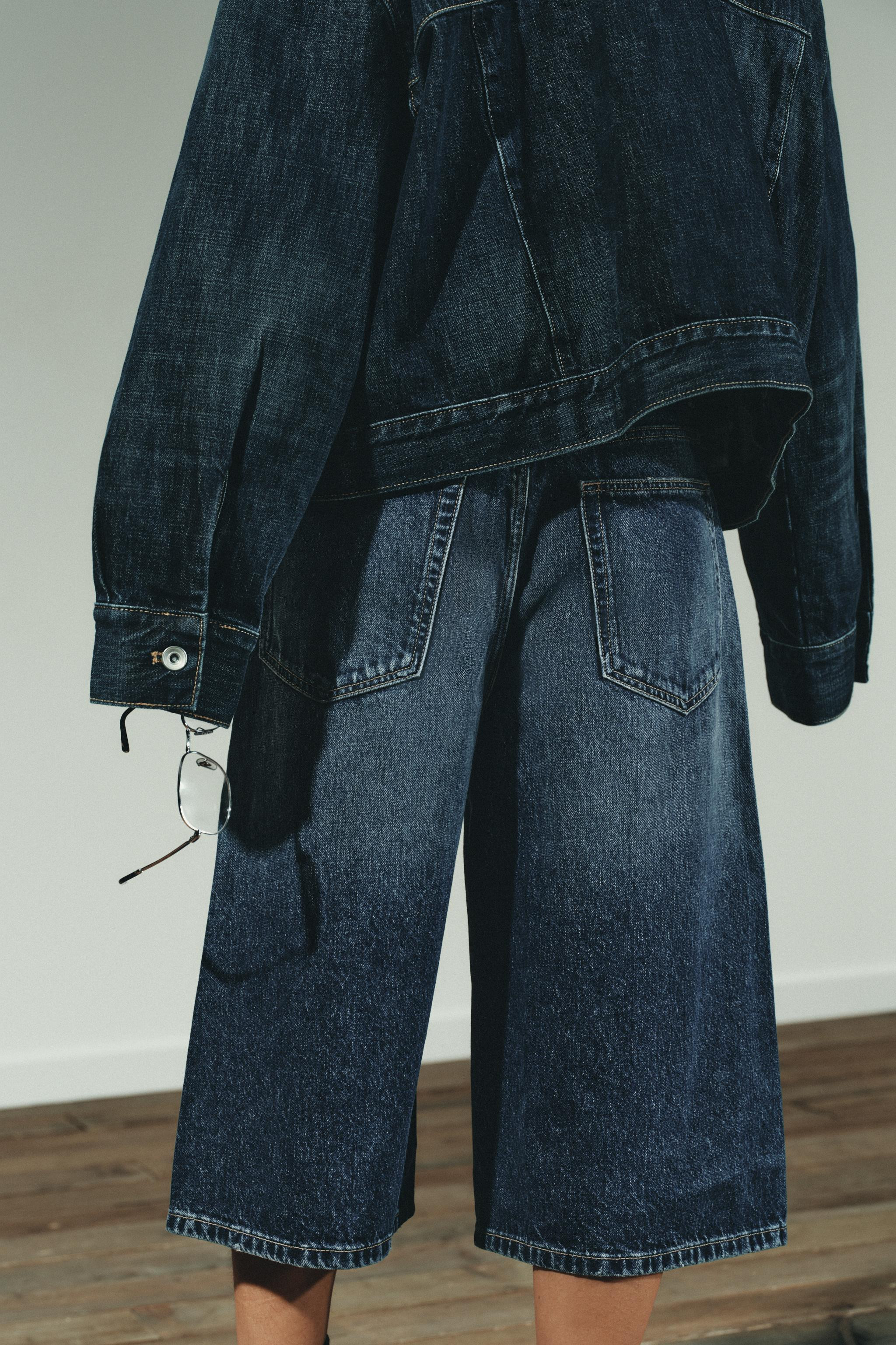 TRF MID-RISE DENIM JORTS SHORTS | Zara US