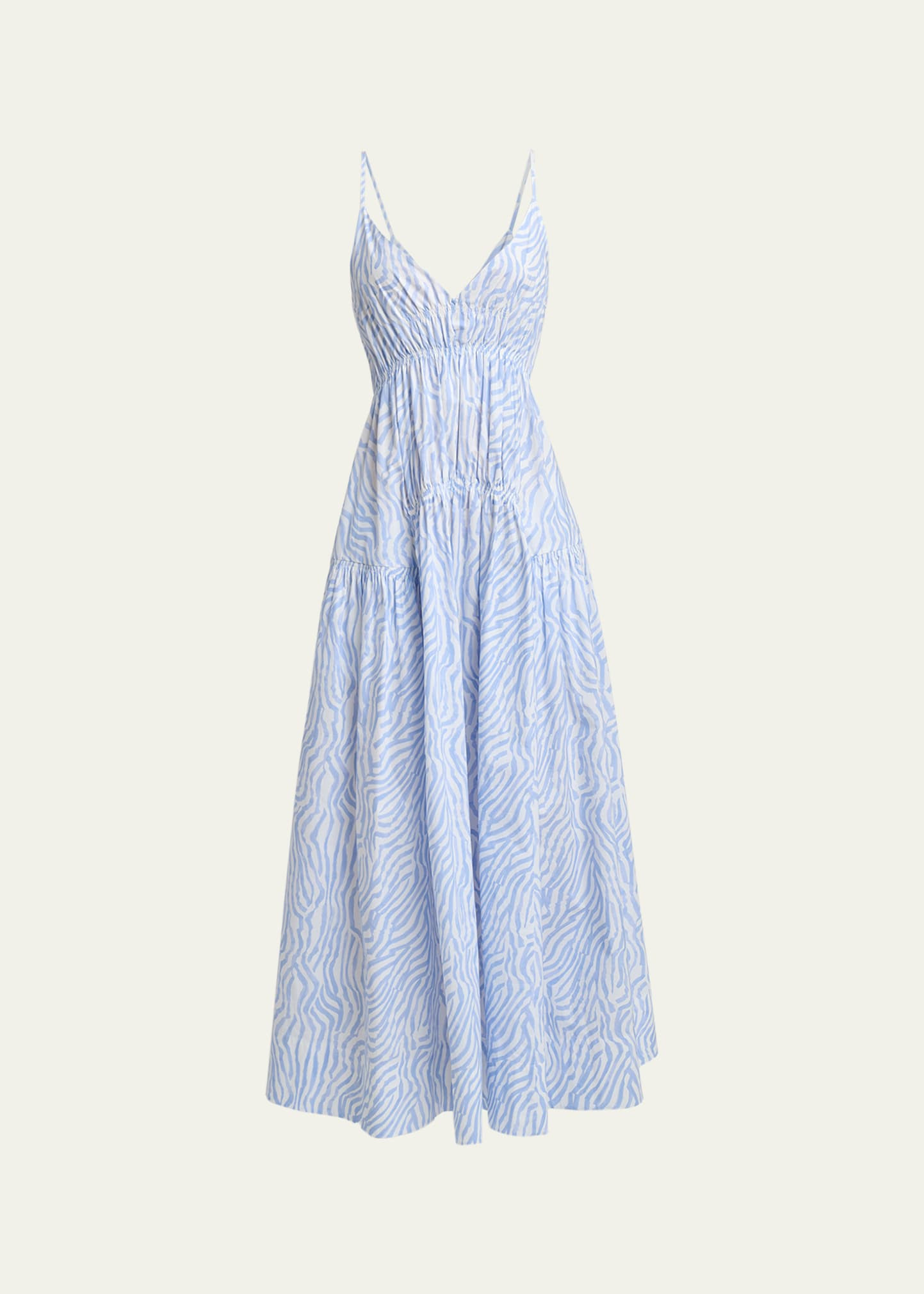 Proenza Schouler White Label Michelyn Shirred Empire-Waist Sleeveless Maxi Dress | Bergdorf Goodman