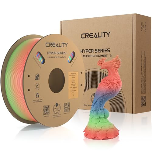 Official 3D Printer Filament Hyper PLA Filament, Creality PLA 3D Printing Filament for High-Speed Printing, Durable and Resistant, Smooth, Dimensional Accuracy +/-0.02mm, 2.2lbs/Spool (Short Change) | Amazon (US)