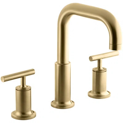 Kohler Purist for Two Deck-Mount Bath Faucet Trim for High-Flow Valve with Lever Handles, Valve Not  | Wayfair North America