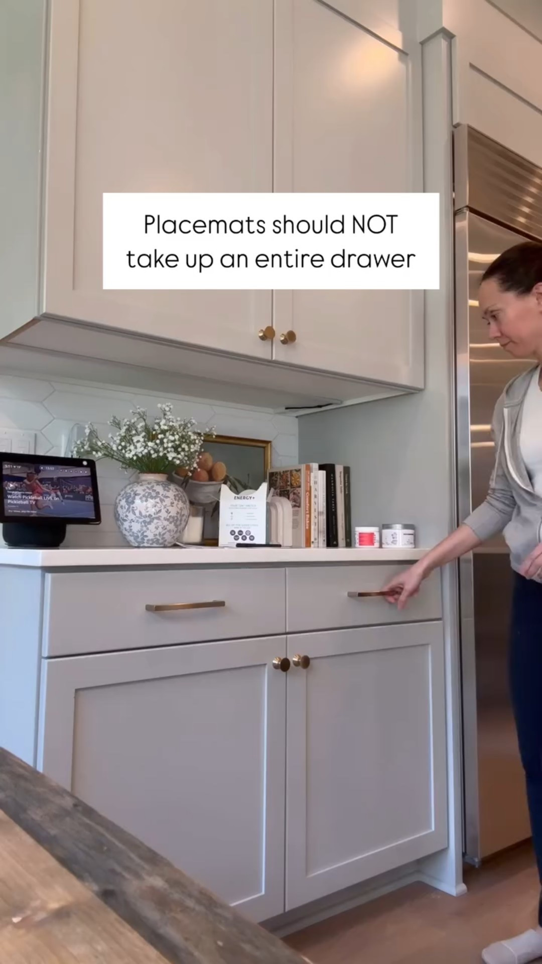 Keeping your placemats organized shouldn’t mean taking over a full drawer. I’m loving my new placemat organizer. It’s the perfect kitchen space-saving storage find. 

#LTKStyleTip #LTKHome #LTKFamily