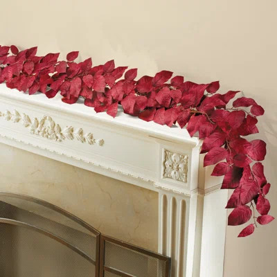6-Foot Long Burgundy Leaves Fall Garland | Wayfair North America