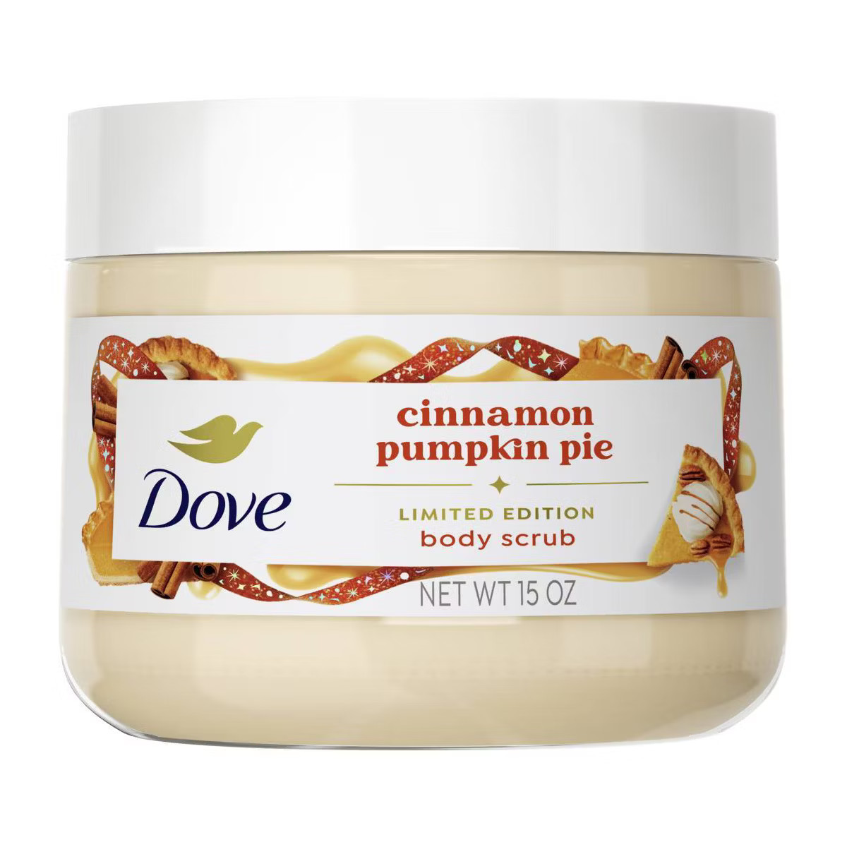 Dove Beauty Limited Edition Fall Holiday Treat Body Scrub - Cinnamon Pumpkin Pie - 15oz | Target