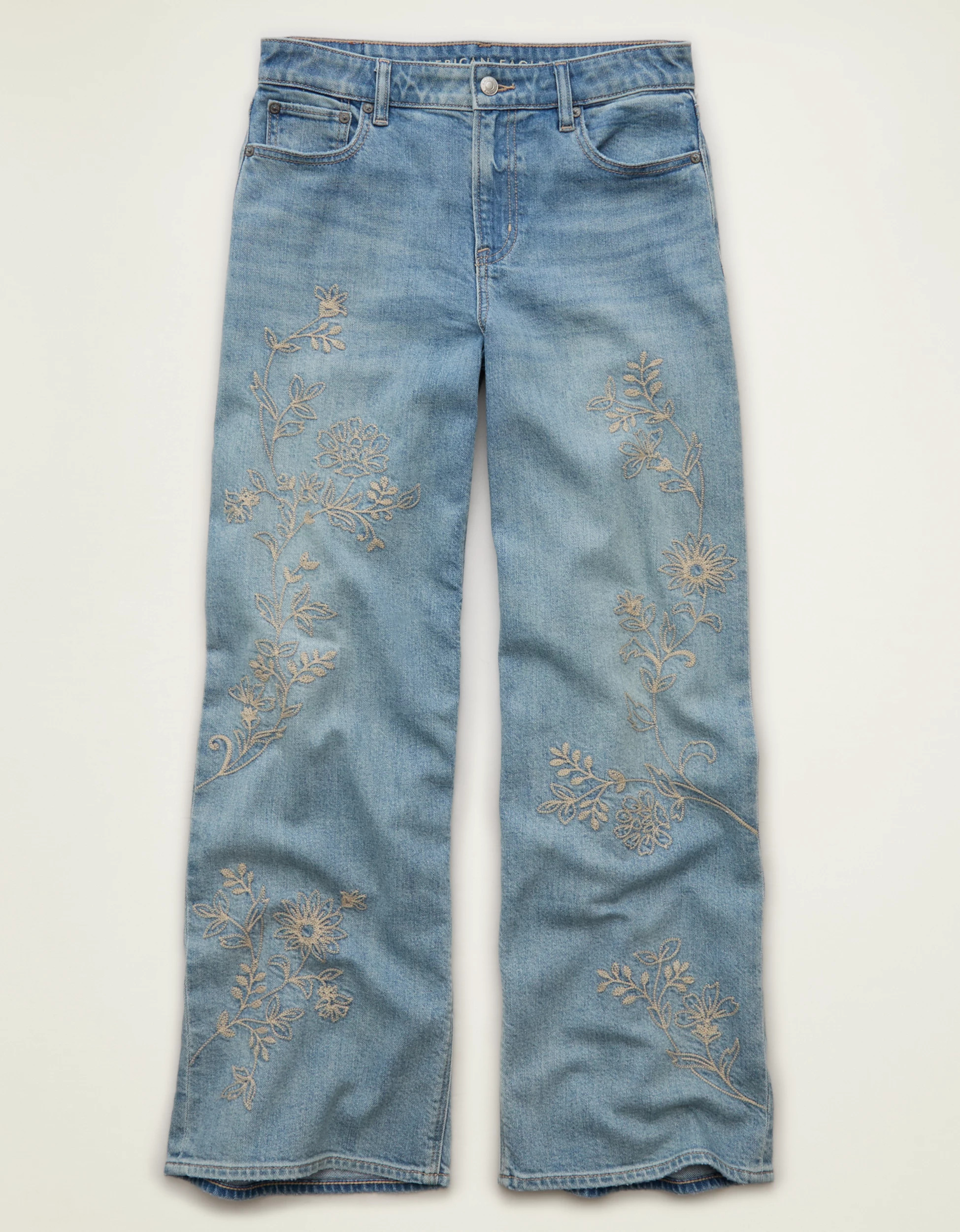 AE Super High-Waisted Baggy Wide-Leg Jean | American Eagle Outfitters (US & CA)