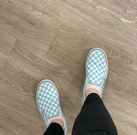 Spring shoes slip on sneakers mint aqua vans checkered vans

#LTKunder100 #LTKFind #LTKshoecrush