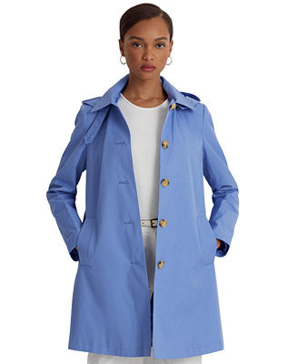 Lauren Ralph Lauren Women's Hooded Raincoat - Macy's | Macy's