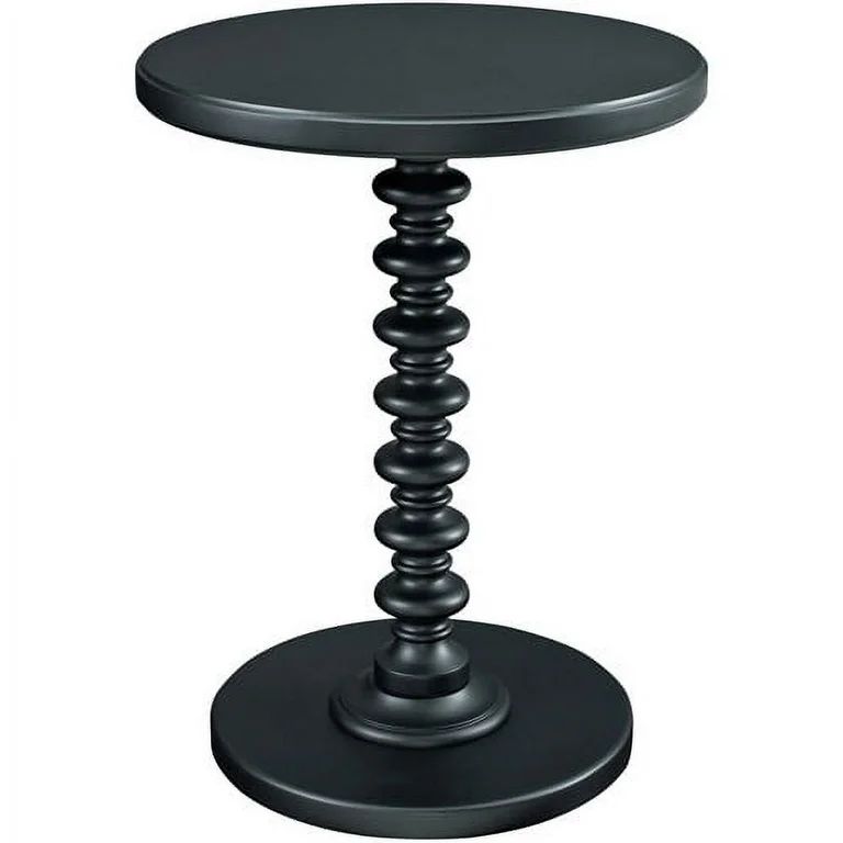 Spectrum Round Spindle Accent Side Table, Black | Walmart (US)