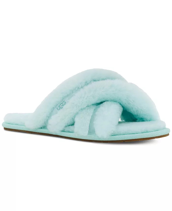 UGG® Scuffita Fluffy Slip-On Sandals & Reviews - Sandals - Shoes - Macy's | Macys (US)