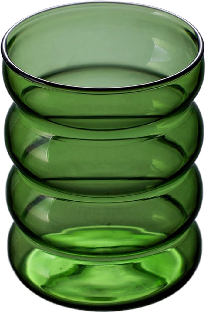 Ochine Elegant Wave Shaped Clear Crystal Glass Creamer Coffee Milk Creamer Pitcher Serving Pitche... | Amazon (US)