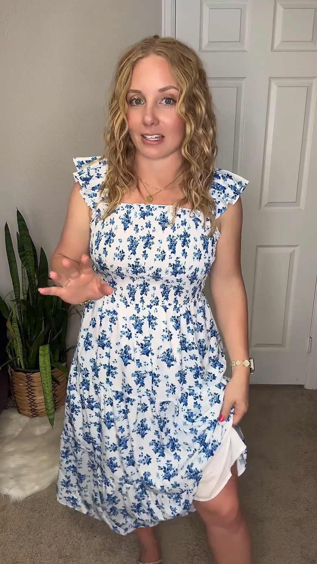 White and blue floral summer dress from amazon, fits tts





 wedding guest dresses, amazon wedding guest outfit,  spring dresses, Easter dress Easter outfits women, Easter dress women 

#LTKootd #LTKPetite #LTKSeasonal