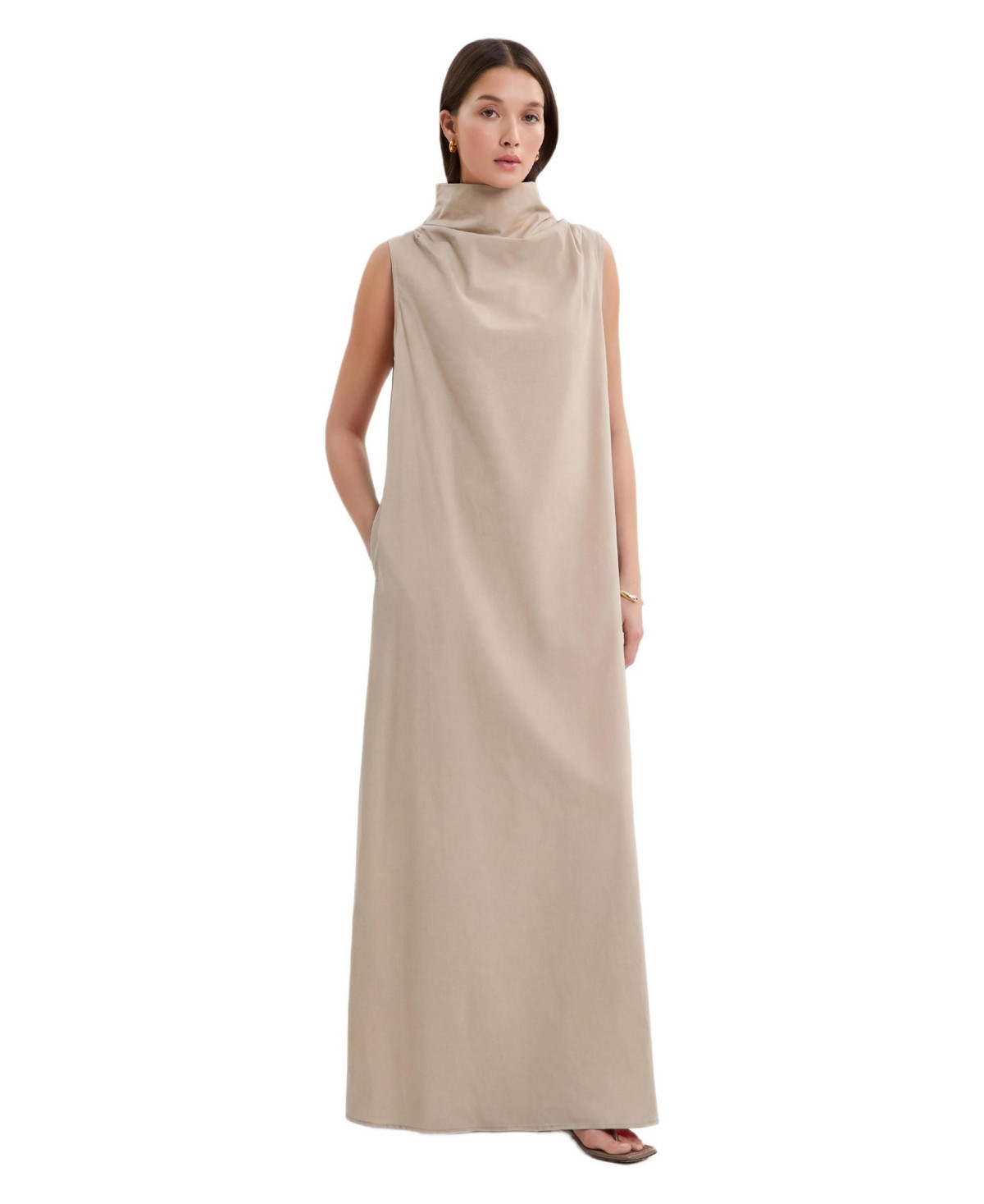 Marcella Women's Minna Sleeveless Dress - Sand | Macy's