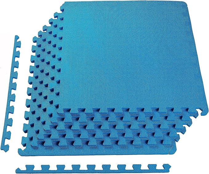 BalanceFrom Puzzle Exercise Mat with EVA Foam Interlocking Tiles for MMA, Exercise, Gymnastics an... | Amazon (US)