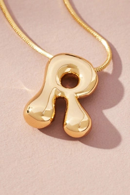 Bubble Letter Monogram Necklace | Anthropologie (US)